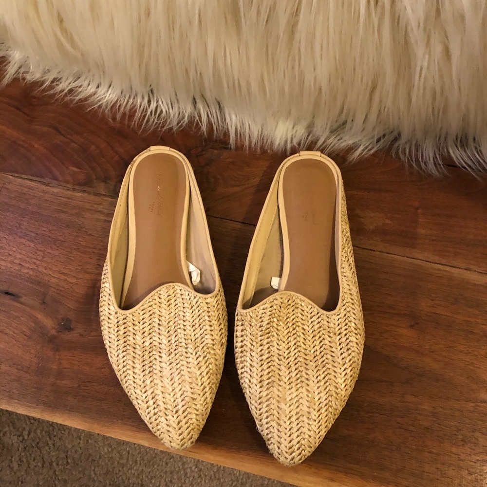 Universal Thread Violet Woven Backless Mules